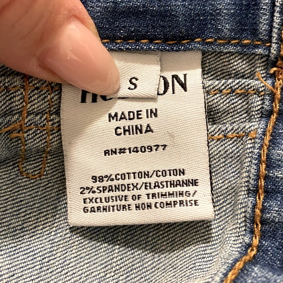 HUDSON JEANS KIDS DENIM JACKET SIZE SMALL (FITS SIZE 7-8, runs large!) - Picture 4 of 7